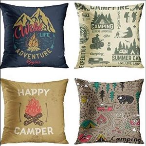 EMVENCY 4 pc Camping Pillow Covers Set NEW